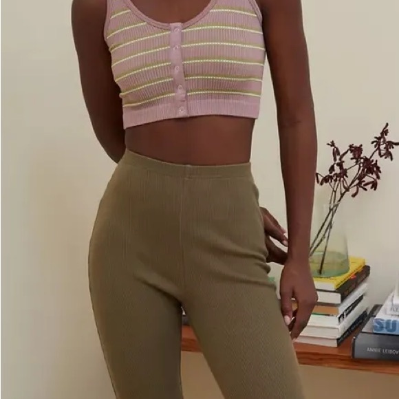 SOLD • Urban Outfitters Out From Under Ryan Ribbed Flare Pants Bell Bottom - Picture 4 of 4